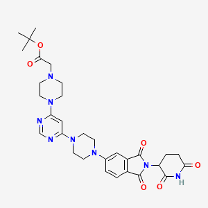 molecular formula C31H38N8O6 B12367179 E3 Ligase Ligand-linker Conjugate 53 