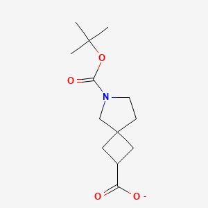 molecular formula C13H20NO4- B12367189 6-Azaspiro[3.4]octane-2,6-dicarboxylic acid, 6-(1,1-dimethylethyl) ester 