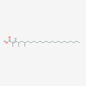 molecular formula C27H52O2 B1236719 (E)-2,4,6-trimethyltetracos-2-enoic acid 