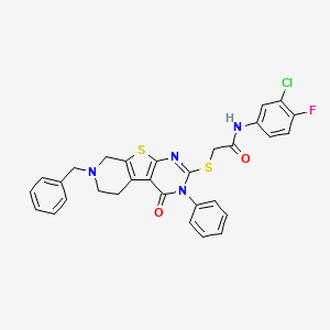 molecular formula C30H24ClFN4O2S2 B12367199 Egfr/stat3-IN-1 