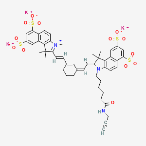 molecular formula C48H48K3N3O13S4 B12367202 Sulfo-Cy7.5 alkyne 