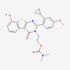 molecular formula C25H25N3O5S B12367217 Hsd17B13-IN-70 