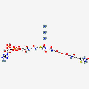 molecular formula C46H84N15O24P3S2 B12367251 Biotin-PEG3-CoenzymeA 