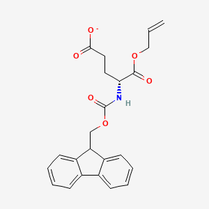 molecular formula C23H22NO6- B12367262 Fmoc-D-Glu-OAll 