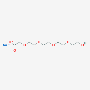 molecular formula C10H19NaO7 B12367265 sodium;2-[2-[2-[2-(2-hydroxyethoxy)ethoxy]ethoxy]ethoxy]acetate 