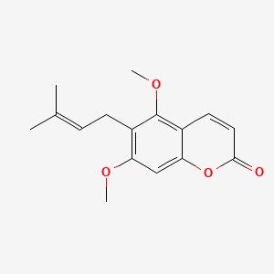 molecular formula C16H18O4 B1236729 Toddaculin CAS No. 4335-12-0