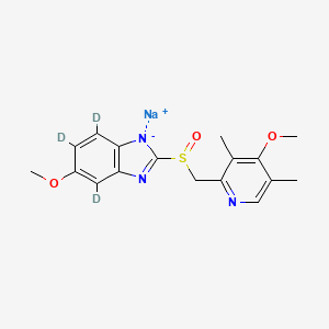 molecular formula C17H18N3NaO3S B12367296 Omeprazole-d3 (sodium) 