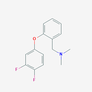 molecular formula C15H15F2NO B12367312 Sert-IN-3 