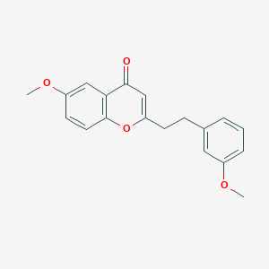 molecular formula C19H18O4 B12367318 6-methoxy-2-[2-(3-methoxyphenyl)ethyl]chromen-4-one 