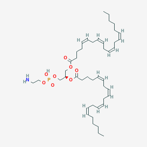 molecular formula C45H74NO8P B12367334 [(2R)-3-[2-aminoethoxy(hydroxy)phosphoryl]oxy-2-[(5Z,8Z,11Z,14Z)-icosa-5,8,11,14-tetraenoyl]oxypropyl] (5Z,8Z,11Z,14Z)-icosa-5,8,11,14-tetraenoate 