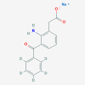 molecular formula C15H12NNaO3 B12367340 Amfenac-d5 (sodium) 