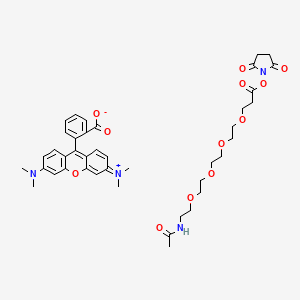 molecular formula C41H50N4O12 B12367344 Tamra-peg4-nhs 