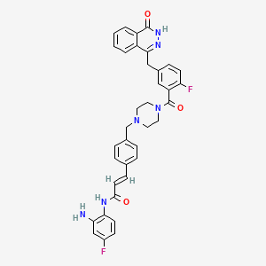 molecular formula C36H32F2N6O3 B12367365 Parp/hdac-IN-1 