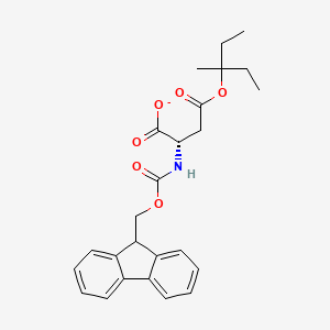 L-Aspartic acid, N-[(9H-fluoren-9-ylmethoxy)carbonyl]-, 4-(1-ethyl-1-methylpropyl) ester