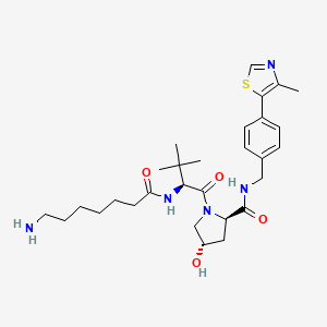 molecular formula C29H43N5O4S B12367377 (S,S,R)-Ahpc-C6-NH2 