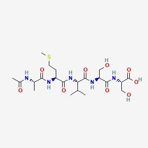 molecular formula C21H37N5O9S B12367384 Ac-Ala-Met-Val-Ser-Ser-OH 