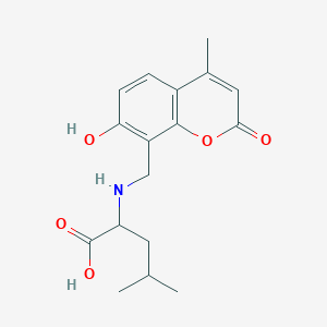 2-[(7-Hydroxy-4-methyl-2-oxo-1-benzopyran-8-yl)methylamino]-4-methylpentanoic acid