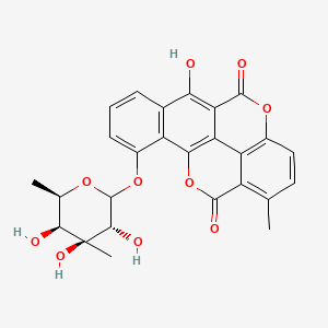 molecular formula C26H22O10 B1236742 Elsamicin B CAS No. 97068-31-0