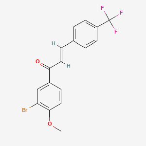 molecular formula C17H12BrF3O2 B12367489 Carbonic anhydrase/AChE-IN-2 