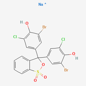 molecular formula C19H10Br2Cl2NaO5S B12367504 Phenol, 4,4'-(1,1-dioxido-3H-2,1-benzoxathiol-3-ylidene)bis[2-bromo-6-chloro-, sodium salt (1:1) 