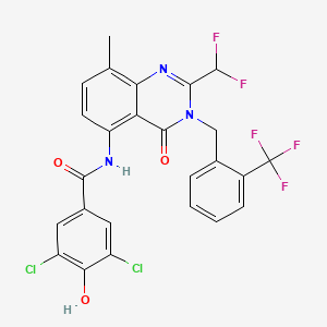 molecular formula C25H16Cl2F5N3O3 B12367523 Hsd17B13-IN-55 