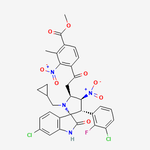 molecular formula C32H27Cl2FN4O8 B12367528 MDM2-p53-IN-20 