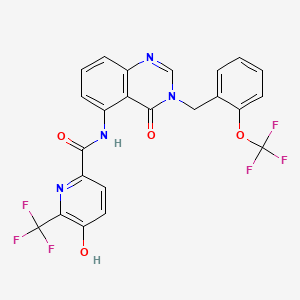 molecular formula C23H14F6N4O4 B12367547 Hsd17B13-IN-96 