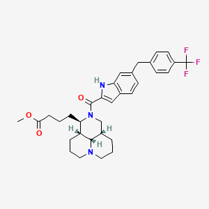 molecular formula C33H38F3N3O3 B12367567 Antibacterial agent 195 