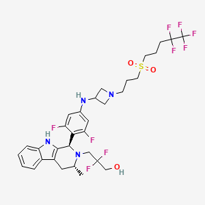 molecular formula C32H37F9N4O3S B12367575 Estrogen receptor modulator 10 