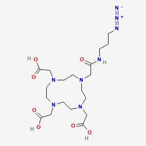 molecular formula C19H34N8O7 B12367609 Azido-mono-amide-DOTA CAS No. 1227407-76-2