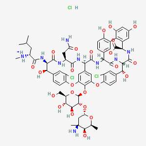 molecular formula C66H76Cl3N9O24 B1236761 Vancocine 