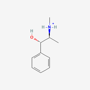 molecular formula C10H16NO+ B1236762 (1S,2S)-(+)-伪麻黄碱 