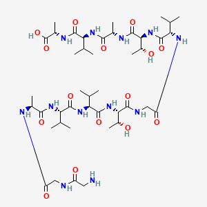 molecular formula C43H76N12O15 B12367624 H-Gly-Gly-Ala-Val-Val-Thr-Gly-Val-Thr-Ala-Val-Ala-OH 