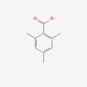 molecular formula C10H11O2- B1236764 2,4,6-Trimethylbenzoate 