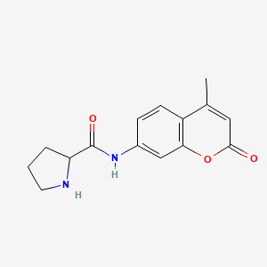 molecular formula C15H16N2O3 B12367648 H-Pro-AMC hydrobromide salt 