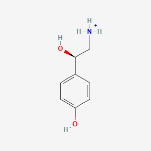 molecular formula C8H12NO2+ B1236765 (2R)-2-羟基-2-(4-羟基苯基)乙-1-铵 