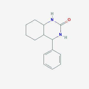 molecular formula C14H18N2O B12367664 4-phenyl-3,4,4a,5,6,7,8,8a-octahydro-1H-quinazolin-2-one 