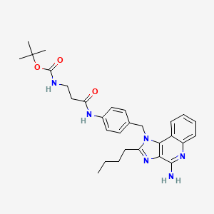 molecular formula C29H36N6O3 B12367719 TLR7 agonist 14 