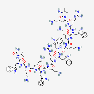 molecular formula C113H167N33O15 B12367721 H-Val-Lys-Arg-Trp-Lys-Lys-Trp-Trp-Arg-Lys-Trp-Lys-Lys-Trp-Val-NH2 