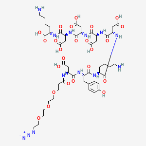 molecular formula C50H75N13O24 B12367723 Azido-PEG3-DYKDDDDK 