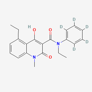 molecular formula C21H22N2O3 B12367726 Paquinimod-d5-1 