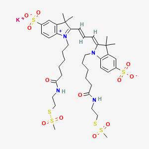 molecular formula C41H57KN4O12S6 B12367731 Cyanine 3 Bisfunctional MTSEA Dye (potassium) 