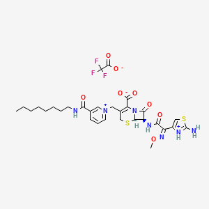 molecular formula C30H36F3N7O8S2 B12367779 Anti-MRSA agent 10 