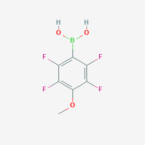 molecular formula C7H5BF4O3 B123678 (2,3,5,6-四氟-4-甲氧基苯基)硼酸 CAS No. 871126-20-4