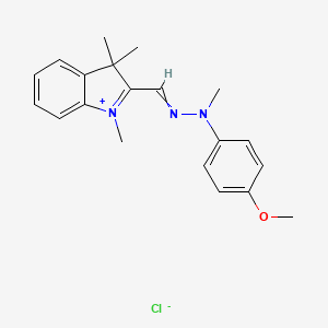 molecular formula C20H24ClN3O B12367817 Cationic golden yellow 2K CAS No. 38936-35-5