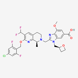 molecular formula C31H29ClF4N4O5 B12367819 GLP-1R agonist 21 