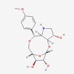 (1S,3S,4S,7R,8R,11S,12R,13R)-8-(4-methoxyphenyl)-2,9,14-trioxa-6-azatricyclo[9.2.1.03,7]tetradecane-4,12,13-triol