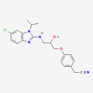 molecular formula C21H23ClN4O2 B12367897 Antibacterial agent 176 