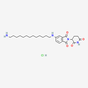 molecular formula C26H39ClN4O4 B12367920 Pomalidomide-5-C13-NH2 (hydrochloride) 