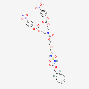 2-[2-[2-[[(1S,8R)-9-bicyclo[6.1.0]non-4-ynyl]methoxycarbonylsulfamoylamino]ethoxy]ethoxycarbonyl-[2-(4-nitrophenoxy)carbonyloxyethyl]amino]ethyl (4-nitrophenyl) carbonate